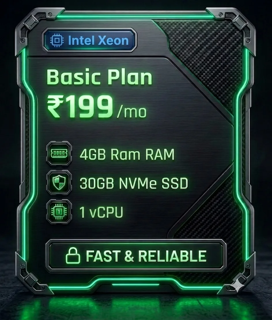 Basic Plan VPS Intel