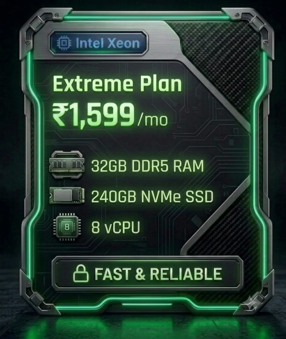 Extreme Plan VPS Intel