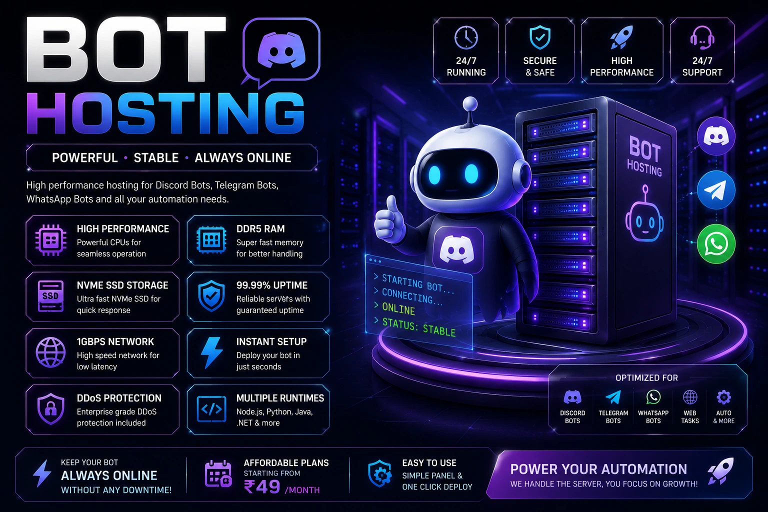 🤖 Premium Bot Hosting